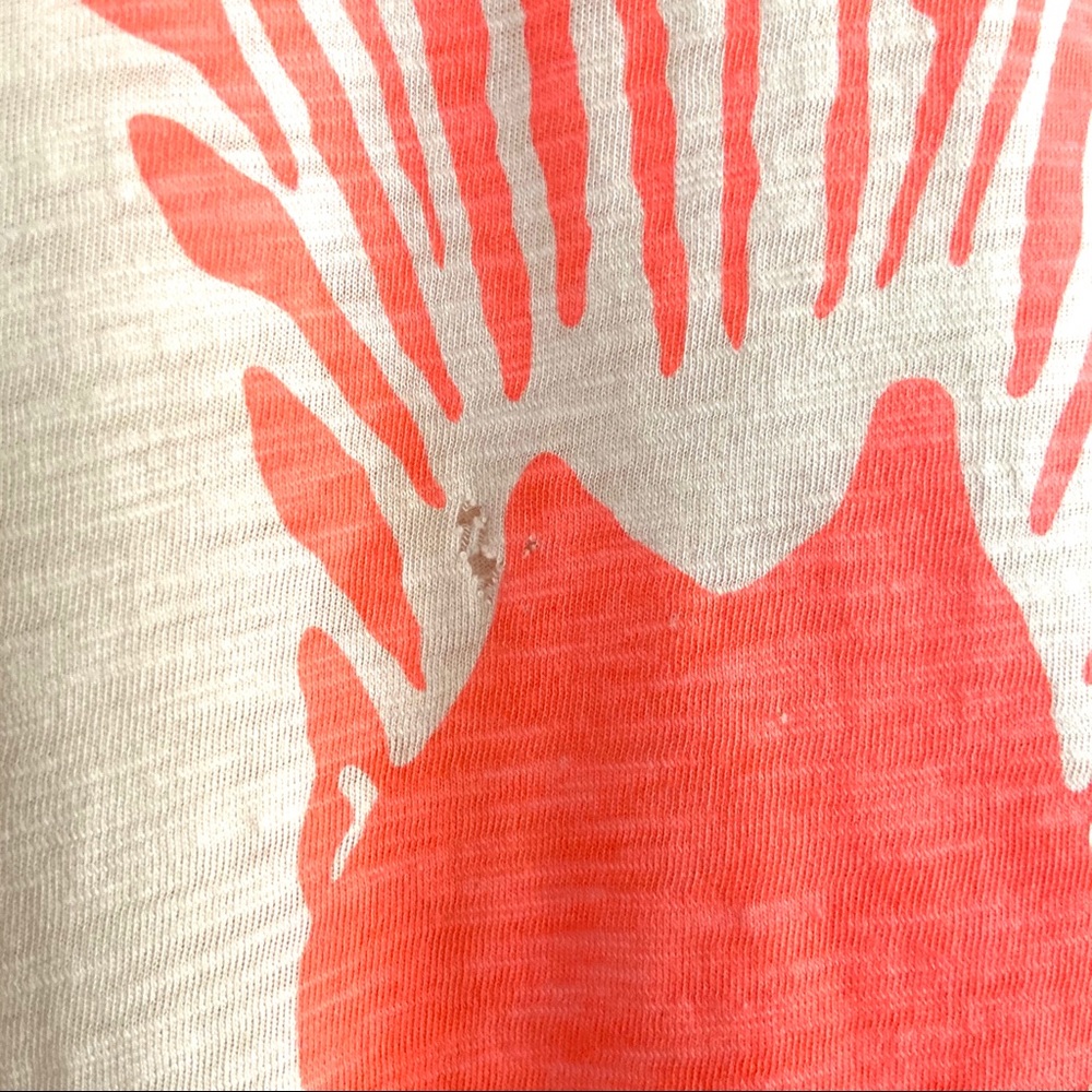 J. Crew Neon Zebra Graphic Print Lightweight Tee - Picture 4 of 10